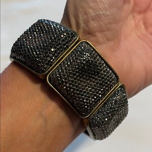 Black and Gold Beaded Bracelet